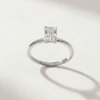 Radiant-Cut Lab Diamond Solitaire Ring in K18 White Gold - Image 2