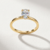 1.10ct Oval-Cut Diamond Solitaire Ring in K18 Yellow Gold - Image 2