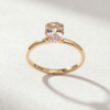 Oval-Cut Morganite Ring in K18 Rose Gold - Image 2