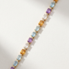 Gemstone Bracelet with Diamonds in K18 Yellow Gold - Image 2