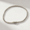 Bezel-Set Diamond Tennis Bracelet in K18 White Gold - Image 2