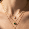 Marquise-Cut Diamond Solitaire Necklace in K18 Yellow Gold - Image 2