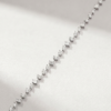 Mixed-cut diamond bracelet in K14 white gold