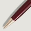 Gold-coated tip of the Montblanc Meisterstück Burgundy Red Classique ballpoint